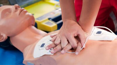 Should you preform CPR before or after an AED?